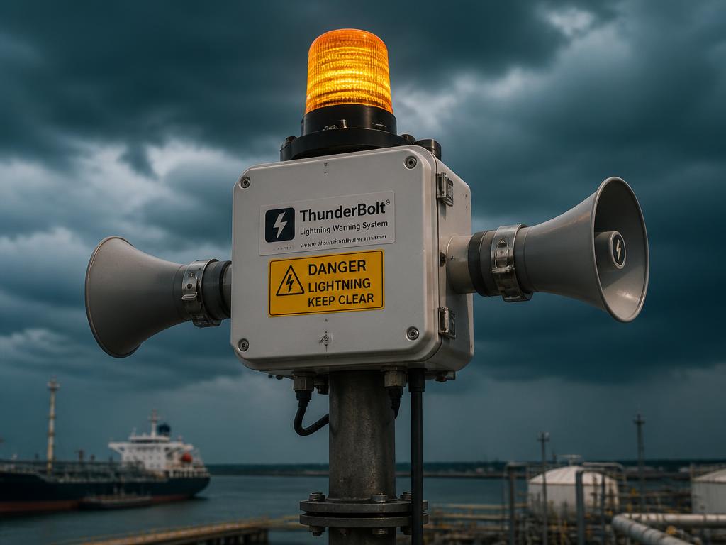 Outdoor warning equipment for automated terminal alerts