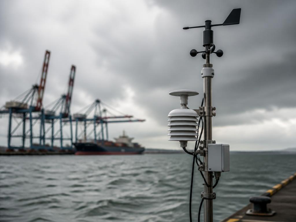 On-site weather station documenting terminal conditions